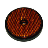 Round reflector Rivet On / Screw On- Amber