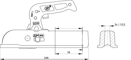 Heavy Duty Cast Steel 50mm Coupling