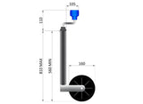 34mm SHORT LIGHT DUTY JOCKEY WHEEL