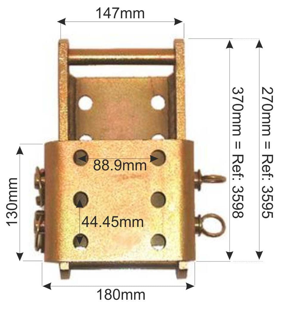 TOWBALL HEIGHT ADJUSTER HITCH - EXTRA LONG