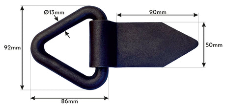 Heavy Duty Weld on Lashing Tiedown Ring