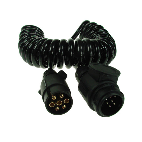 7PIN TO 13PIN 2.5M CURLY SUZI CABLE