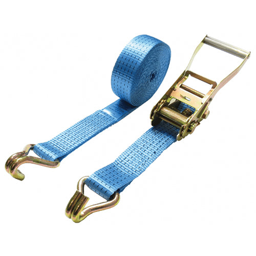 12M Ratchet Strap 5000kg 5T Strap & Hook MP61212 Heavy Duty HGV Commercial 50mm Wide