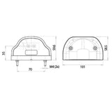 LED Numberplate Light To Fit Ifor Williams Horsebox 505/506/510/511