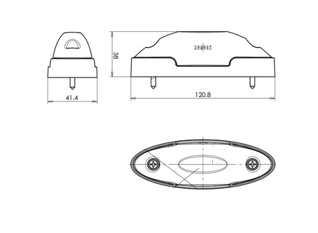 Ifor Williams HB506 511 Compatible LED rear outline marker