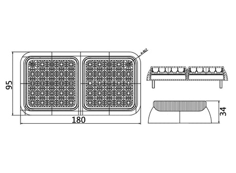 LED Combination Unit stop/tail/indicator (LED10-30V)