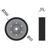 Spare Wheel For MP9721 & MP9724 Jockey Wheels