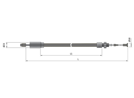 Brake Cable (Inner 1340 Outer 1140) ALKO LARGE