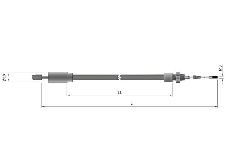 Knott Brake cable (Inner 1340, Outer 1130)