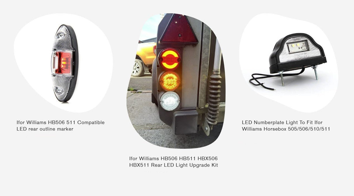 Ifor Williams HB506 HB511 HBX Full Trailer LED Upgrade Kit