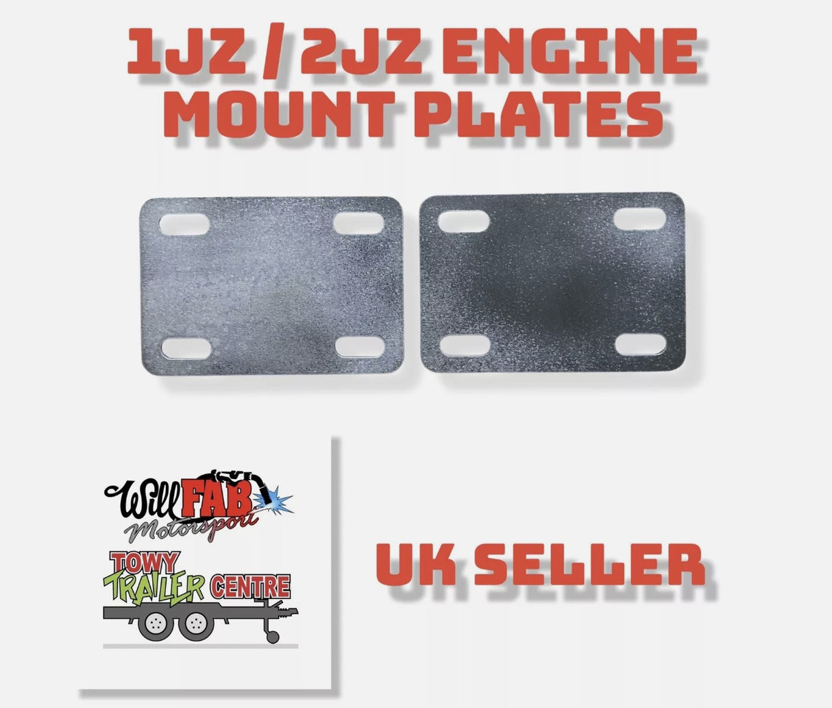 1JZ/2JZ Engine Mount Plates 5mm (pair)