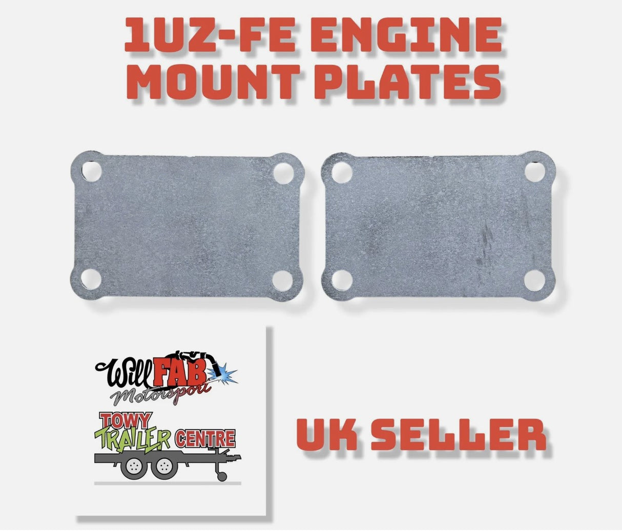 1UZ Engine Mount Plates 5mm (pair)