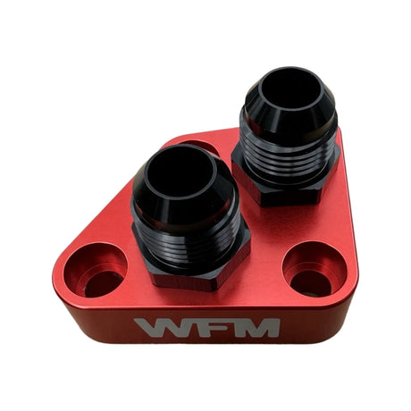 WFM 1UZ-FE Oil Filter Relocation Adapter Kit - Anodized Red